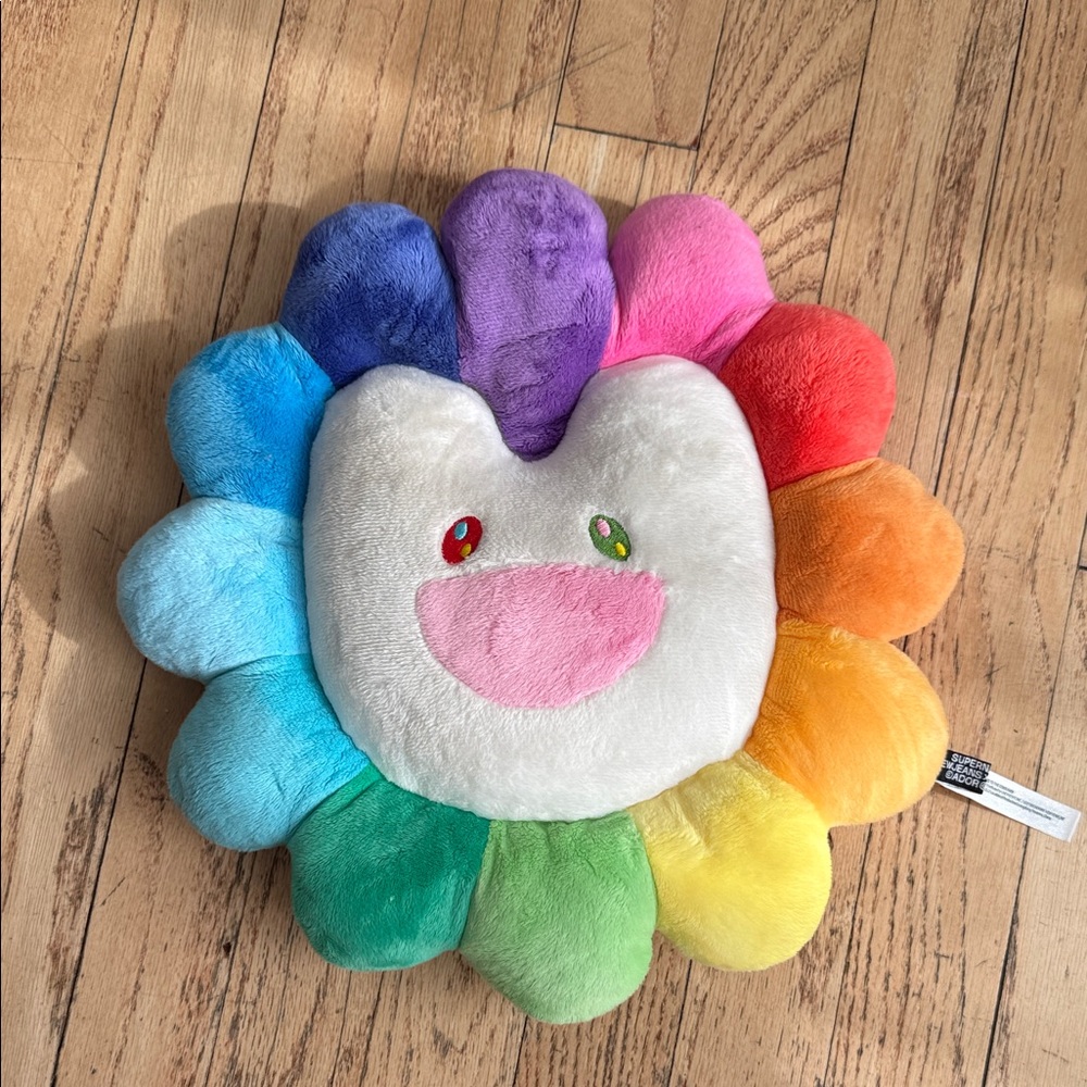 NewJeans x MURAKAMI colorful Plush Flower Cushion Takashi Murakami